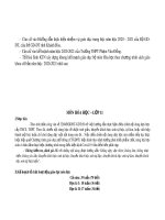 Bài giảng Khung kế hoạch giáo dục môn Hóa học lớp 11