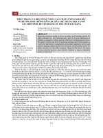 Thực trạng và biện pháp nâng cao chất lượng giáo dục ở trường phổ thông dân tộc bán trú trung học cơ sở xã Chiến Phố, huyện Hoàng Su Phì, tỉnh Hà Giang