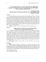 Ứng dụng nhựa AgG 1-X8 và TEVA để xác định hàm lượng các đồng vị 239Pu và 240Pu trong mẫu nước biển bằng phƣơng pháp ICP-MS