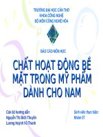 Mỹ phẩm dành cho nam