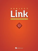 Subejct link 1 SB answer keys 