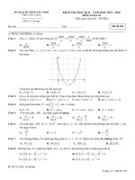 Đề thi học kì 2 môn Toán 10 năm 2019-2020 - Trường THPT Tân Châu