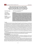 Hình thành một số kĩ năng nghề nghiệp cho sinh viên đại học ngành Kĩ thuật Mỏ trong dạy học học phần “Xác suất thống kê” thông qua phương pháp học tập đích thực