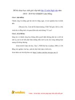 Đề thi chọn học sinh giỏi cấp tỉnh môn Ngữ văn lớp 12 năm học 2018-2019 - Sở Giáo dục và Đào tạo Lâm Đồng