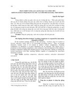 Phát triển năng lực giảng dạy của sinh viên khối ngành sư phạm đáp ứng yêu cầu đổi mới giáo dục phổ thông