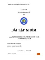 Sự thành công của thương hiệu grab grabbike tại thị trường việt nam