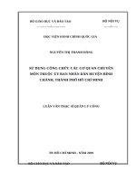 Quản lý thu ngân sách nhà nước tại huyện nhà bè, thành phố hồ chí minh 