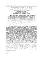 Thiết kế kế hoạch dạy học môn Lịch sử và Địa lí cấp Tiểu học trong chương trình giáo dục phổ thông năm 2018