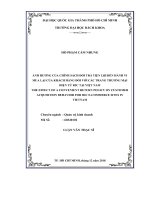 Ảnh hưởng của chính sách đổi trả tiện lợi đến hành vi mua lại của khách hàng đối với các trang thương mại điện tử b2c tại việt nam