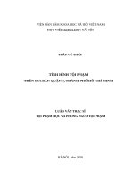 Tình hình tội phạm trên địa bàn quận 9, thành phố hồ chí minh