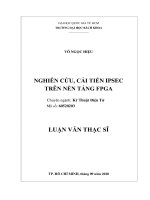 Nghiên cứu, cải tiến ipsec trên nền tảng FPGA