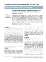 Tổ chức giáo dục ngoại khóa môn Sinh học ở bán đảo Sơn Trà, thành phố Đà Nẵng cho học sinh trung học cơ sở