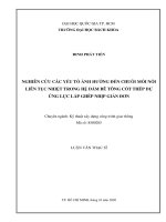 Nghiên cứu các yếu tố ảnh hưởng đến chuỗi mối nối liên tục nhiệt trong hệ dầm bê tông cốt thép dự ứng lực lắp ghép nhịp giản đơn
