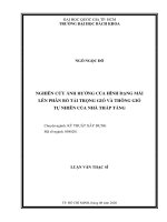 Nghiên cứu ảnh hưởng của hình dạng mái lên phân bố tải trọng gió và thông gió tự nhiên của nhà thấp tầng