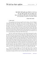Sự hiểu biết giữa gia đình và trẻ em về vấn đề Quyền trẻ em hiện nay (Qua cuộc điều tra kiến thức, thái độ và hành vi của cộng đồng về Quyền trẻ em 2004-2005)