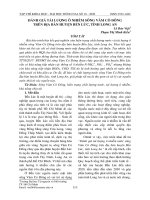 Đánh giá tải lượng ô nhiễm sông Vàm Cỏ Đông trên địa bàn huyện Bến Lức, tỉnh Long An