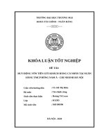 Huy động vốn tiền gửi khách hàng cá nhân tại ngân hàng TMCP đông nam á   chi nhánh hà nội