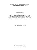 Tối ưu hóa quá trình nung cảm ứng trong kỹ thuật tạo hình vật liệu ở trạng thái bán lỏng hệ hợp kim nhôm merged compressed