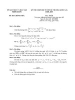 đề thi chọn HSG quốc gia 2019 môn toán   