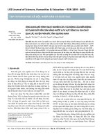 Ứng dụng mô hình SWAT nghiên cứu tác động của biến động sử dụng đất đến cân bằng nước lưu vực sông Vu Gia chảy qua các huyện phía Bắc tỉnh Quảng Nam