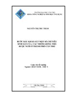 Bước Đầu Khảo Sát Một Số Chỉ Tiêu Sinh Sản Của Các Nhóm Giống Thỏ Được Nuôi Ở Thành Phố Cần Thơ