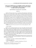 Năng suất sinh sản của tổ hợp lai giữa lợn nái F1 (Landrace Và Yorkshire) phối với lợn đực Duroc và Pidu nuôi tại Thanh Hóa