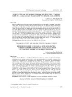 Nghiên cứu đặc điểm sinh thái học và hình thái của loài khôi tía (Ardisia silvestris Pitard) tại huyện Thạch An, Cao Bằng