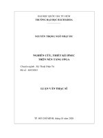 Nghiên cứu, thiết kế IPSEC trên nền tảng FPGA