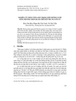 Nghiên cứu phân tích asen trong môi trường nước bằng phương pháp quang phổ hấp thụ nguyên tử