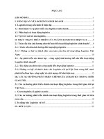 Bài thảo luận toàn cầu hóa và sự phát triển của khoa học công nghệ tác động như thế nào đến hoạt động logistics chỉ ra các xu hướng phát triển chính của hoạt động logistics trong thời gian tới