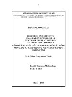 Teachers and students evaluation of english 1 1 textbook in use at vietnam university of commerce 