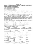 ĐỀ KIỂM TRA GIỮA KÌ I ANH 8