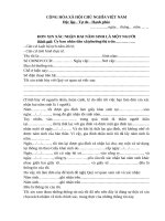 Đơn xin xác nhận hai năm sinh là một người