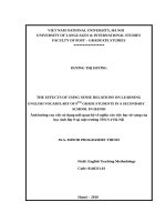The effects of using sense relations in learning english vocabulary of 9th grade students in a secondary school in hanoi 