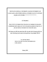 The effect of prediction strategy on improving reading comprehension skills of non english majored students at ho chi minh university of industry (HUI) 