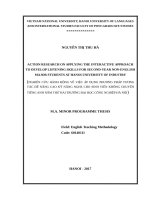 Action research on applying the interactive approach to develop listening skills for second year non english major students at hanoi university of industry 