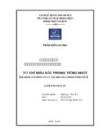 Từ chỉ màu sắc trong tiếng nhật (so sánh đối chiếu với từ chỉ màu sắc trong tiếng việt) 