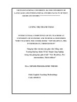 Intercultural competence of ELF teachers at university of economic and technical industries when teaching the course book new headway, pre intermediate, third edition 