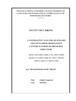 A contrastive analysis of english and vietnamese resignation letters in terms of discourse structure  