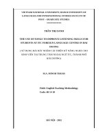 The use of songs to improve listening skills for students at ITC foreign language centre in haiduong 