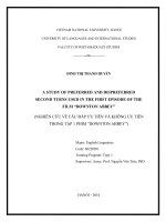 A study of preferred and dispreferred second turns used in the first episode of the film downton abbey 