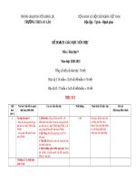 Kế hoạch giáo dục môn Hóa học 9 năm học 2020-2021