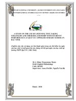 A study on the use of listening test taking strategies and their relationship with students performance at que vo i upper secondary school in bacninh 