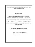 The implementation of debate technique to improve students’ speaking skill  ( a classroom action research at grade nine of oxford center) 