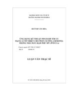 Ứng dụng kỹ thuật pinch để tối ưu mạng lưới nhiệt cho phân xưởng ammonia trong nhà máy đạm phú mỹ (PVFCCo)
