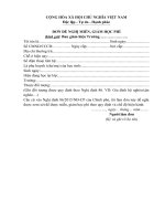 Mau don de nghi mien, giam hoc phi cho cac con