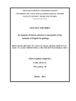An analysis of lexical cohesion in document of the textbook of english for geology  m a thesis linguistics 60 22 15 