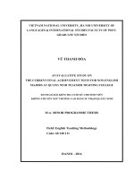 An evaluative study on the current final achievement tests for non english majors at quang ninh teacher training college m a  thesis linguistics 60 14 01 1 