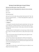 bai thuyet trinh hoi thi giao vien gioi tieu hoc