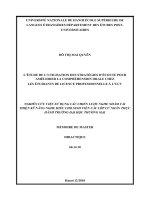 L’étude de l’utilisation des stratégies d’écoute pour améliorer la compréhension orale chez les étudiants de licence professionnelle à l’ucv 